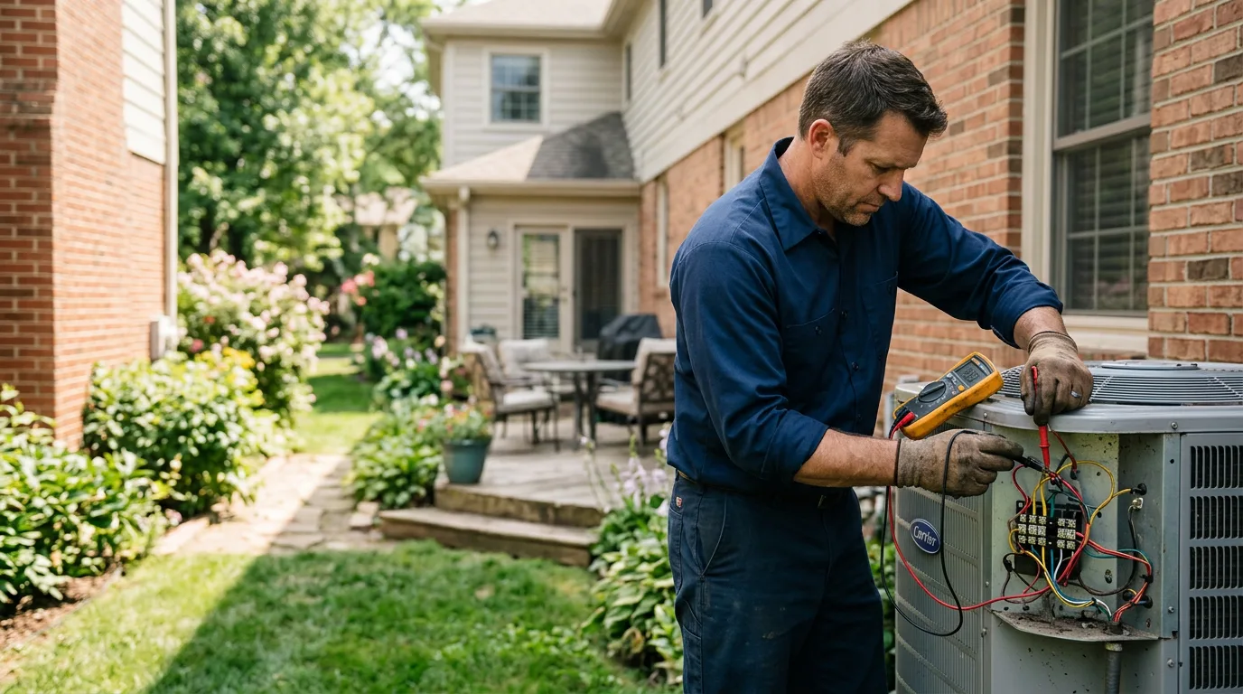 HVAC technician working near Jackson Heights, NY